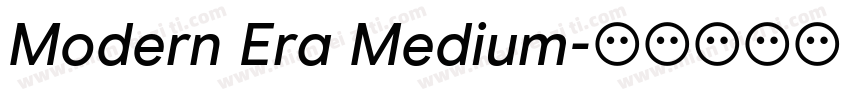 Modern Era Medium字体转换